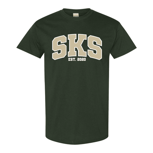 SKS Varsity Tee Sibylla Kiddle School gear wear apparel