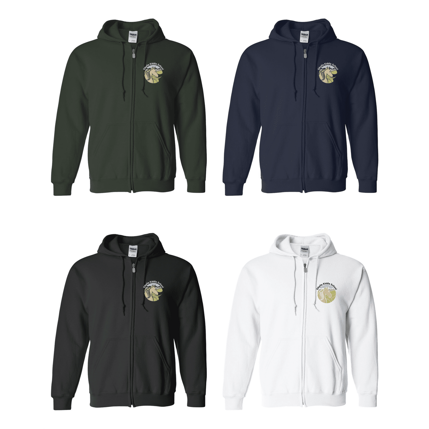 SKS Zip Hoodie Sibylla Kiddle School gear wear apparel