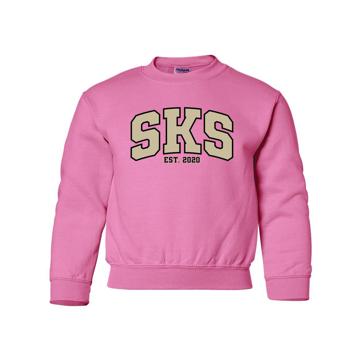 SKS Crewneck - Varsity / Pink (Youth)