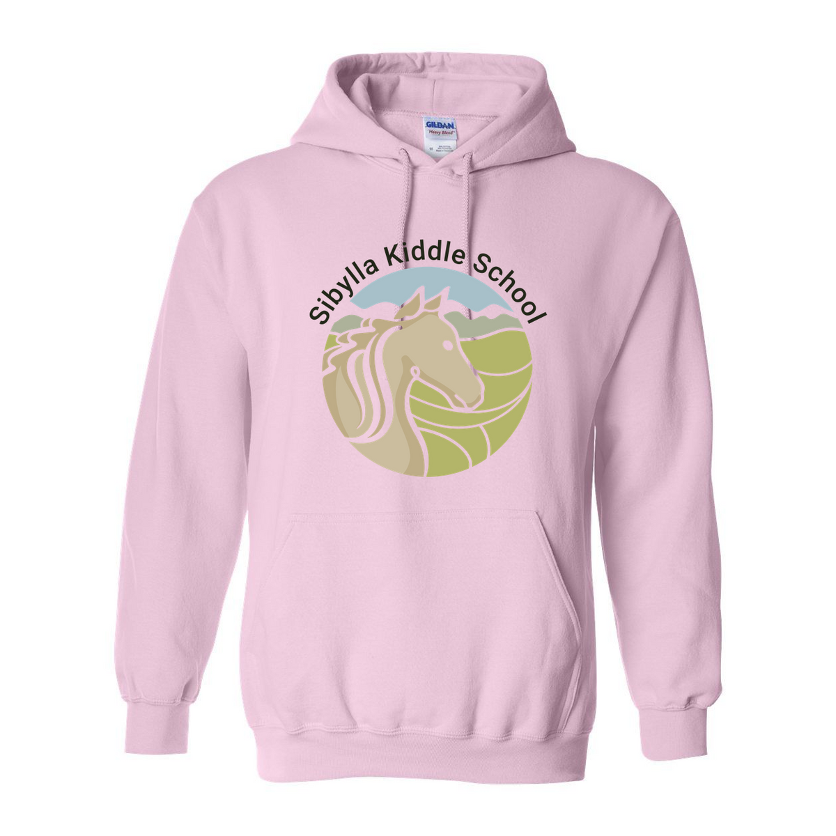 SKS Hoodie in light pink with the Classic crest