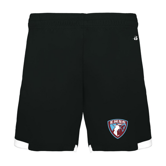 EHSS shorts in black with the Griffin crest on the left leg